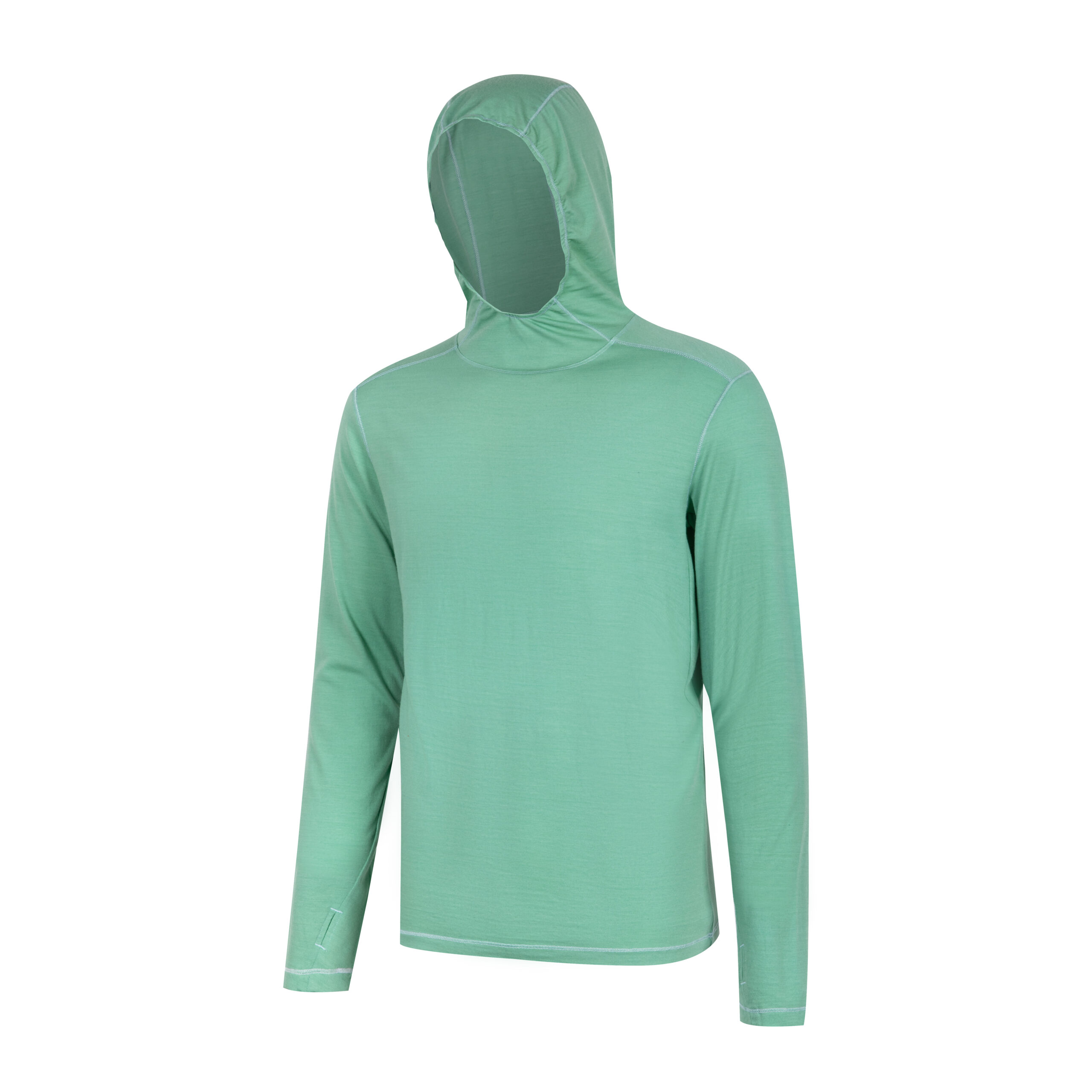 4W7A0660 Merino Wool Long Sleeve T-Shirt - Sage Green - Image 5