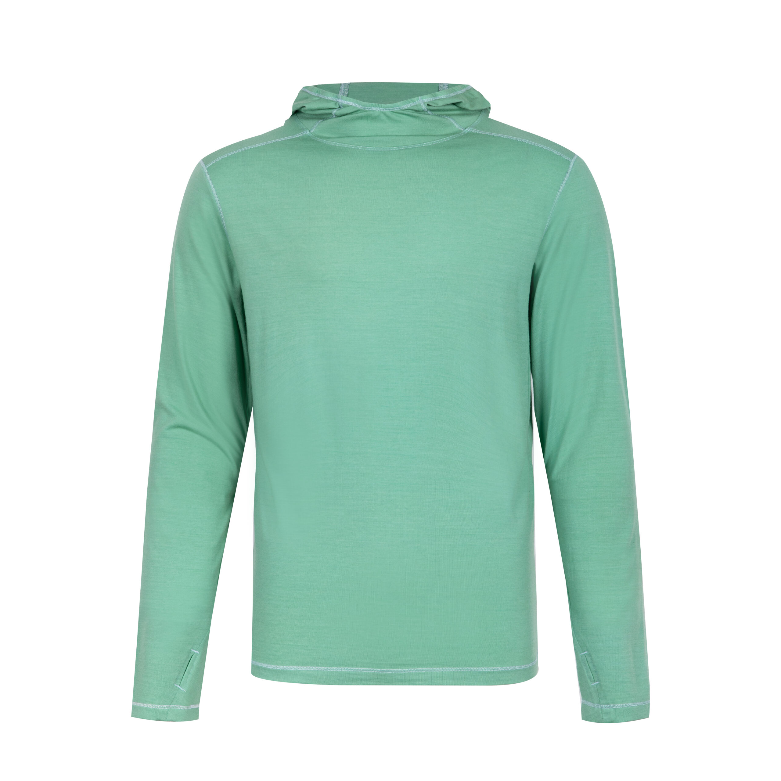 4W7A0662 Merino Wool Long Sleeve T-Shirt - Sage Green - Image 7
