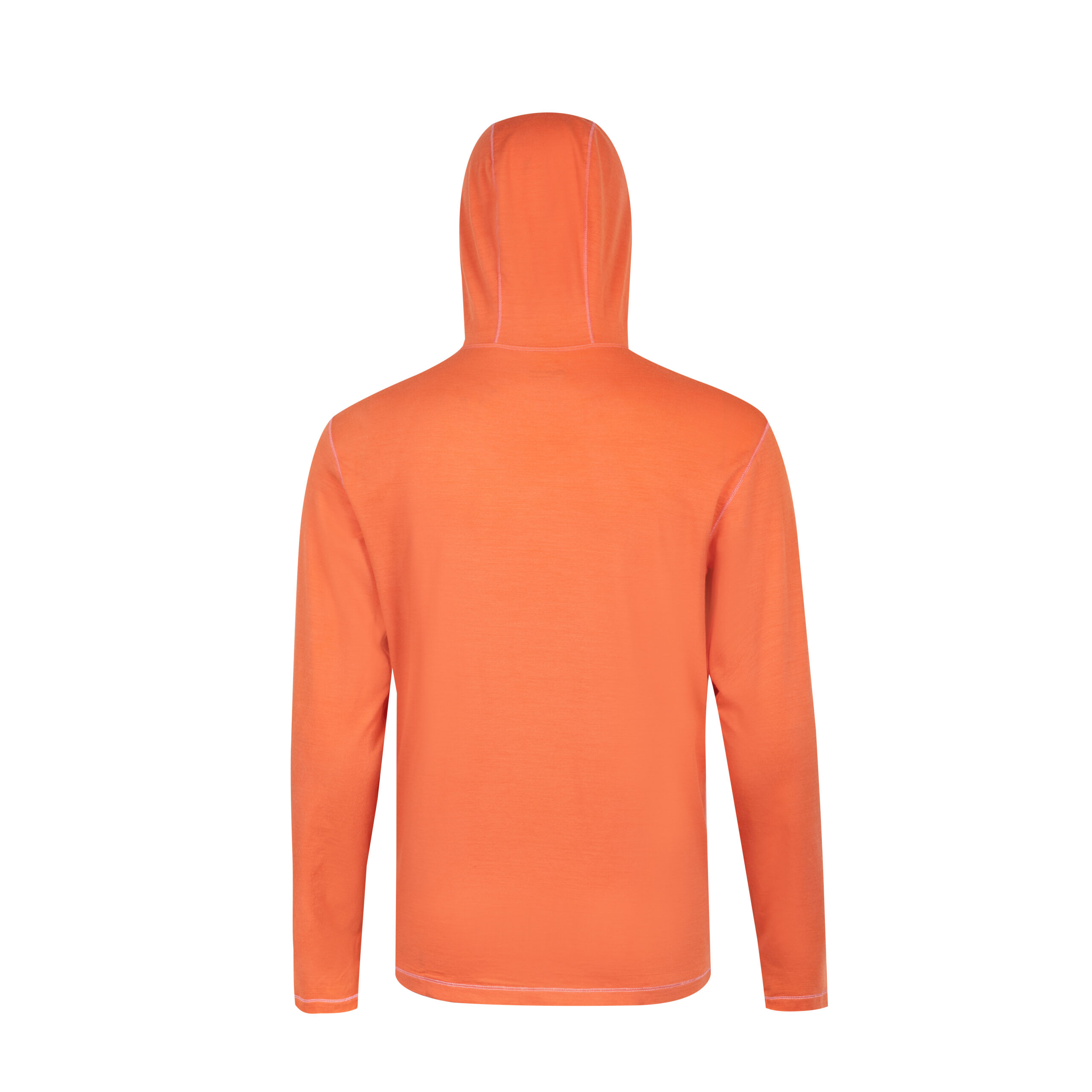4W7A0665 Merino Wool Long Sleeve T-Shirt - Bright Orange - Image 6
