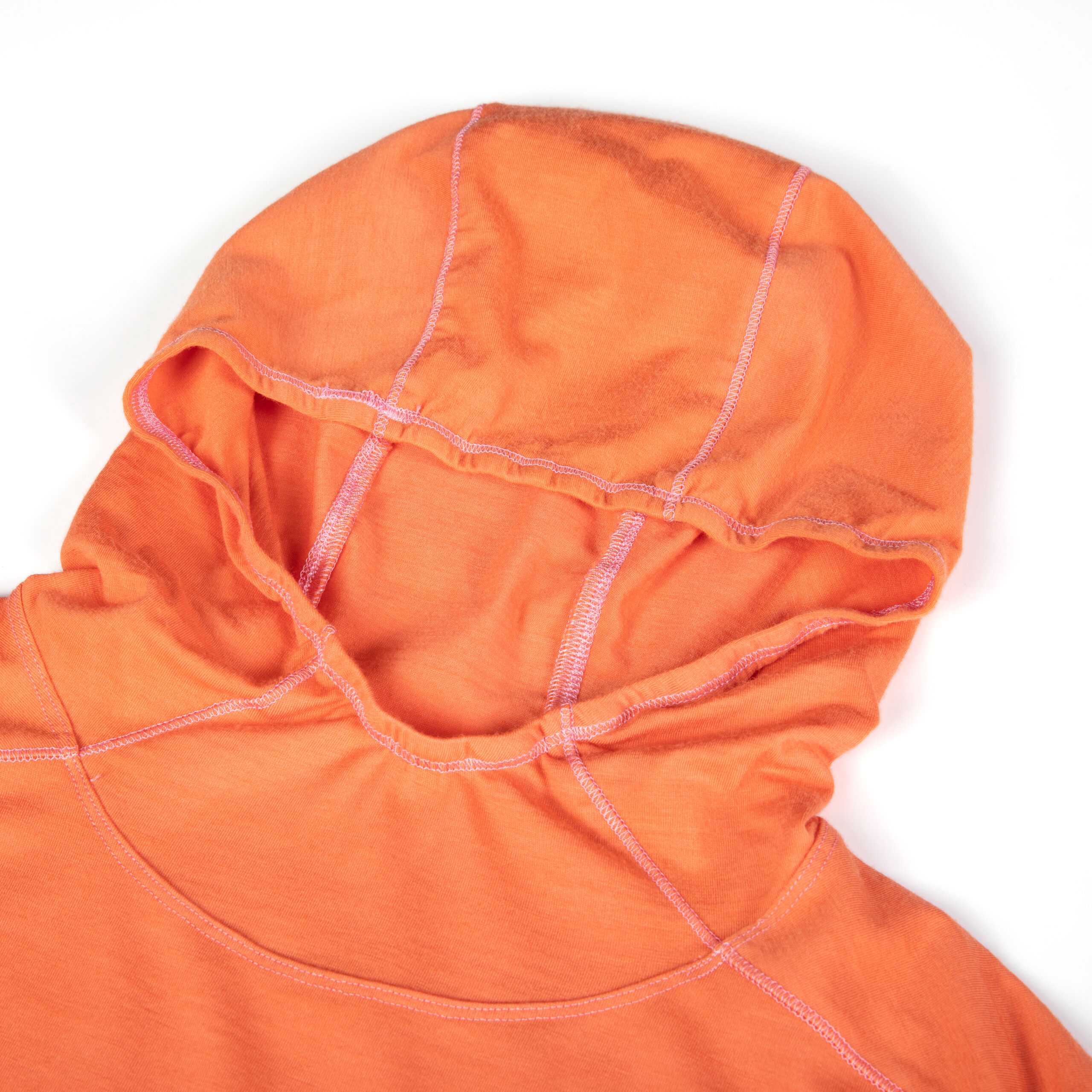 4W7A0697 Merino Wool Long Sleeve T-Shirt - Bright Orange - Image 9