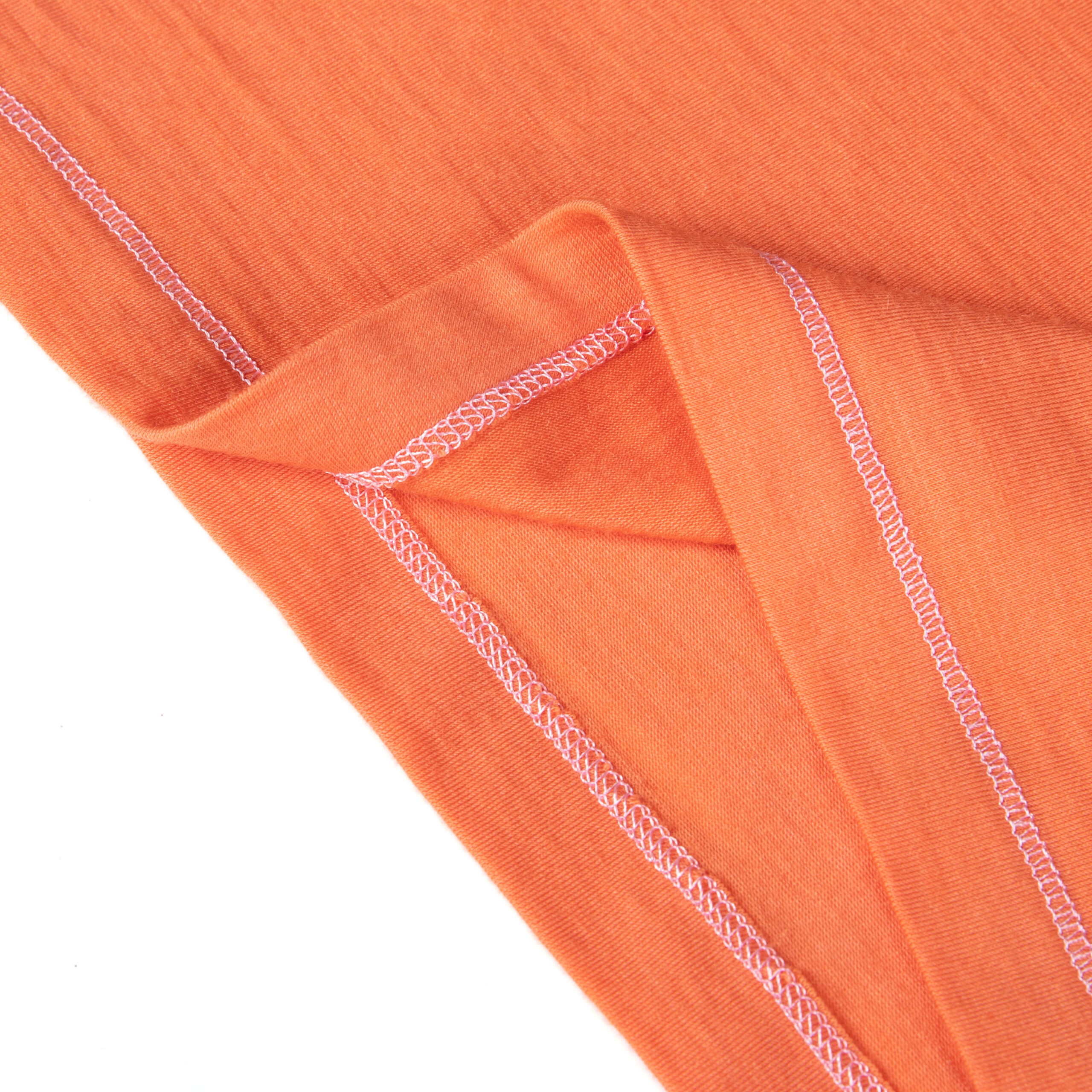 4W7A0699 Merino Wool Long Sleeve T-Shirt - Bright Orange - Image 8