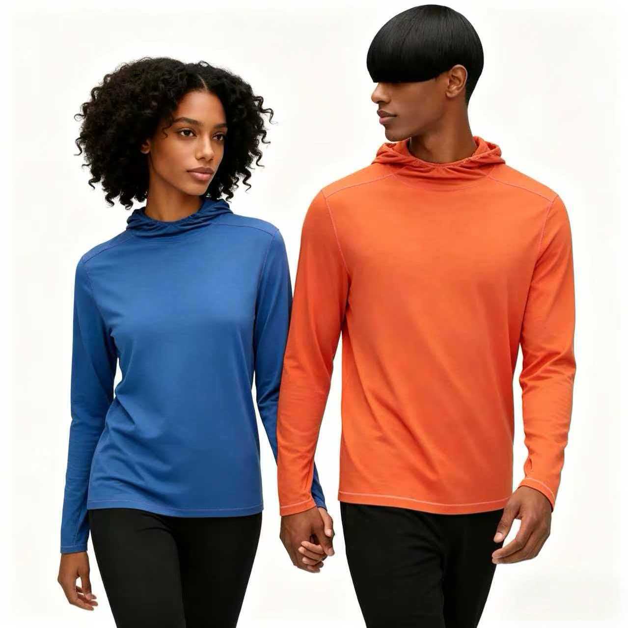 微信图片_20260403000020_57_345 Merino Wool Long Sleeve T-Shirt - Bright Orange - Image 4